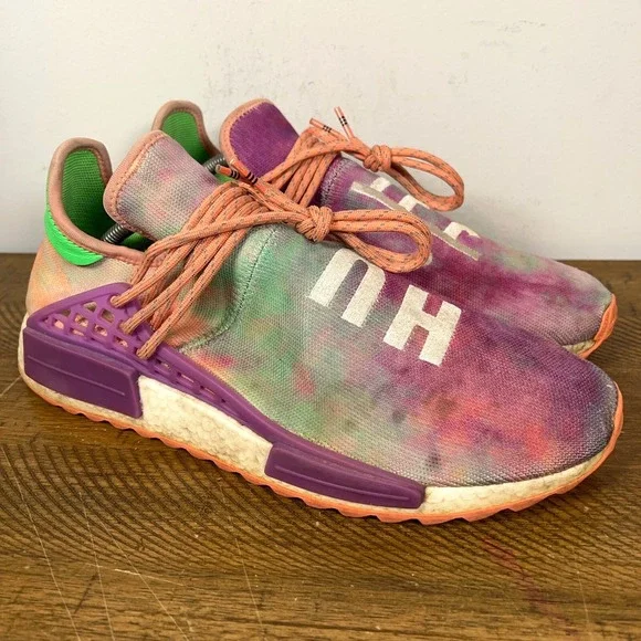 adidas | Shoes | Adidas Shoes Mens 15 Pharrell X Nmd Human Race Trail Holi  Festival Sneakers | Poshmark